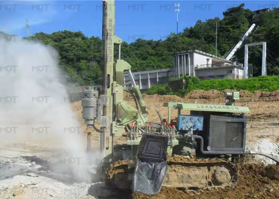 수력 크롤러 천공 말뚝 드릴 기계 300 밀리미터 지름
